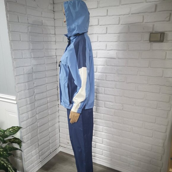 Wetskins Ladies Size Small Blue & White Waterproof 2 piece Rain Suit - Picture 5 of 16